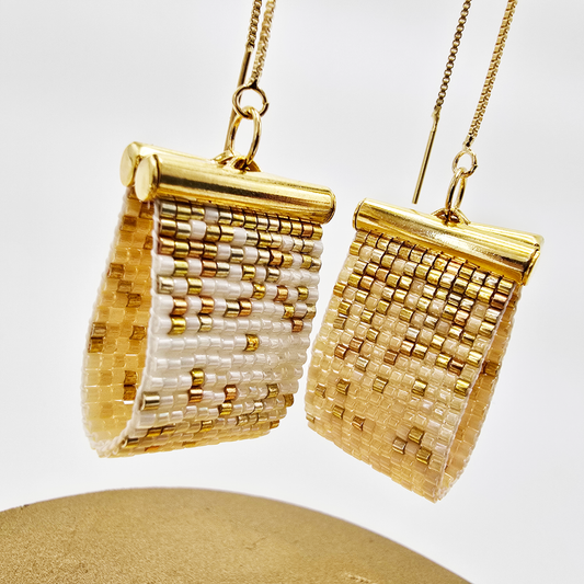 Brincos Gradient Beige
